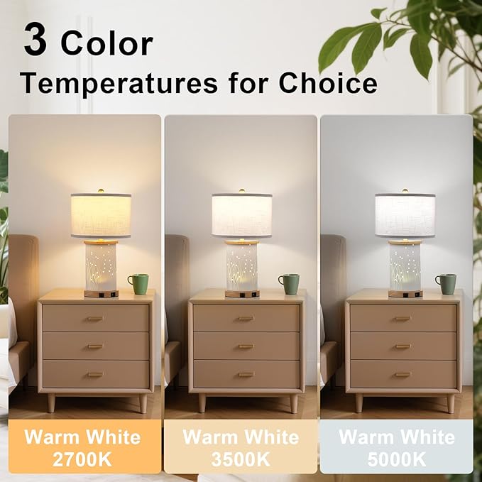 Set of 2 Ceramic Table Lamps - Image 2