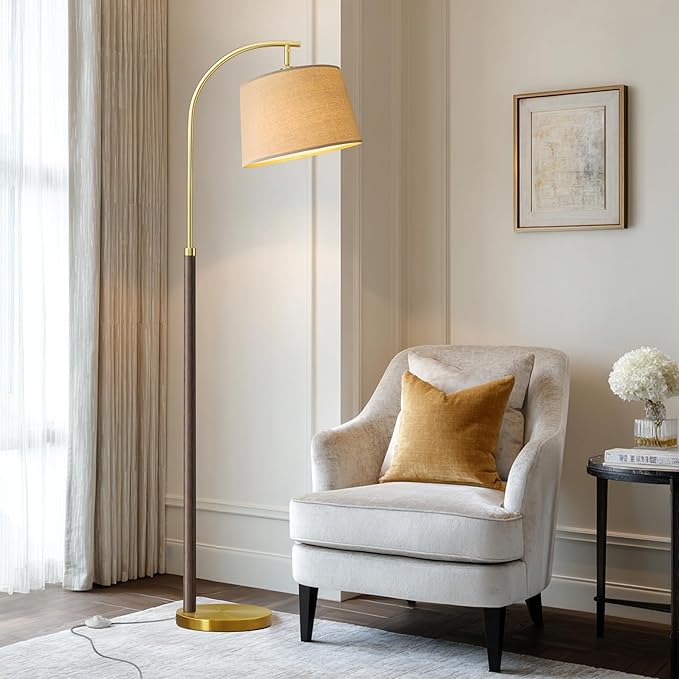 63" Wood Floor Lamps for Living Room by G-SAFAVA