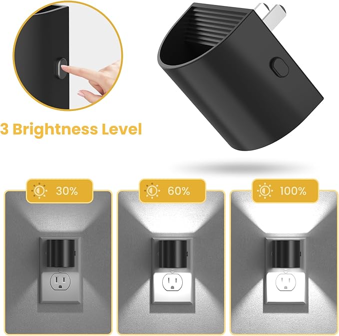 Night Light, Night Lights Plug into Wall, 2 Pack, Dim LED Nightlight - Image 2