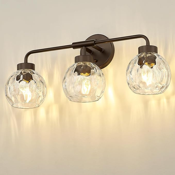 zeyu 3-Light Farmhouse Vanity Light, 23 inch Bathroom Light Fixtures by ZEYU