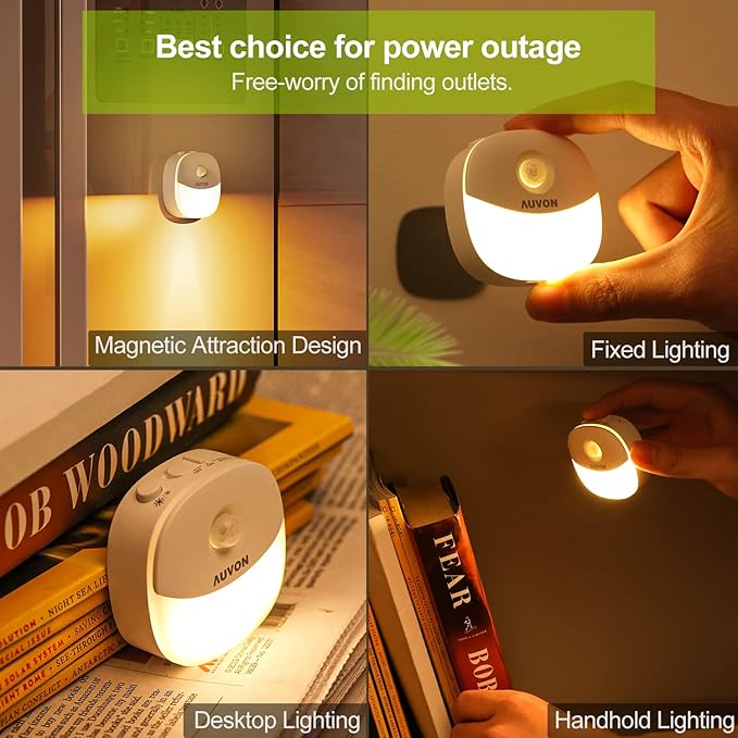 AUVON Rechargeable Battery Night Light, Mini - Image 6