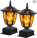 Dynaming Solar Flame Post Lights Outdoor, Solar Powered Lamps Fence Post Cap by Dynaming