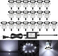 Low Voltage LED Deck Light Kit Stainless Steel Waterproof Recessed Wood Decking by QACALEDOutdoorRecessedDeckLightingKits