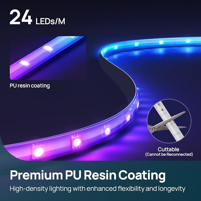 Linkind LED Strip Lights RGB 10ft, Smart Light Strip Work - Image 8