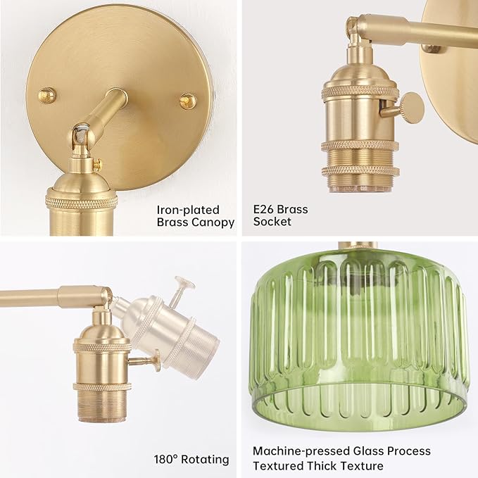Vintage Battery Operated Wall Sconce - Image 8