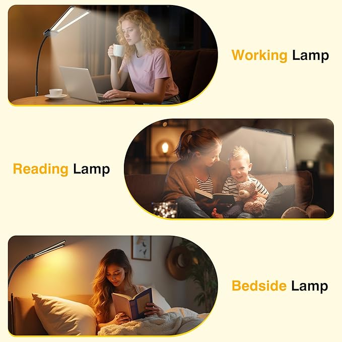 Cordless Rechargeable Floor Lamp, Adjustable Bright Reading Lamps Floor Standing - Image 6