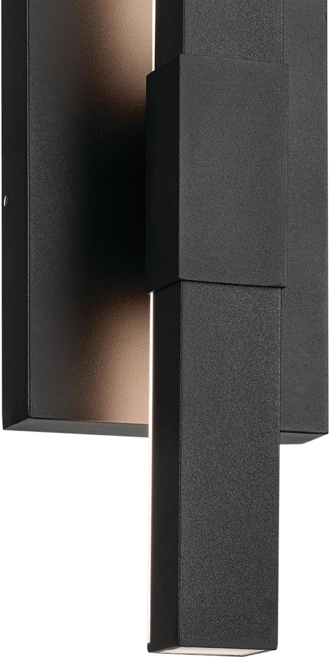 Kichler Nocar 22.25 inch LED Outdoor Wall Light in Textured Black - Image 3