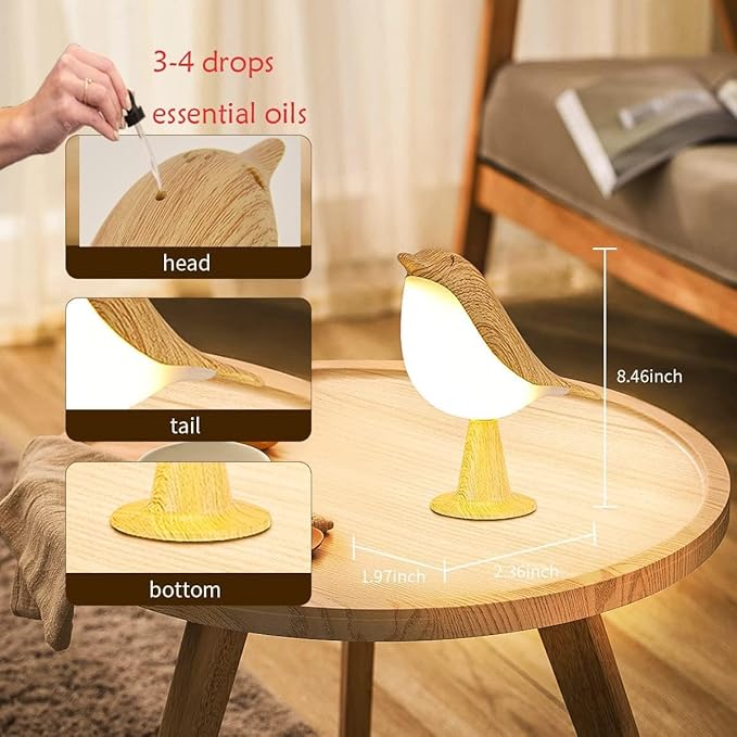 Bird Table Lamp with Remote & Touch Control | 3 Color Temperature & 3-Level - Image 5