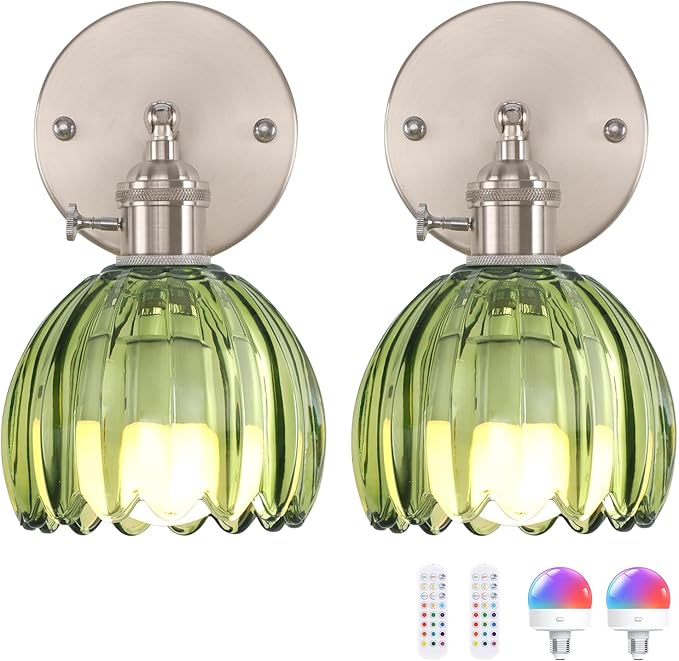Battery Operated Wall Sconce by Shenmoyl