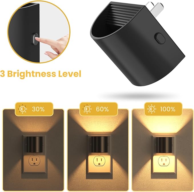 Night Lights Plug into Wall, LED Night Light 2 Pack, Soft Glow Night Lights - Image 3