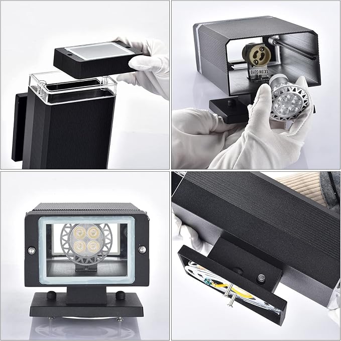 Modern LED Outdoor Wall Lights, Dusk to Dawn Outdoor Lighting Fixtures Wall - Image 4