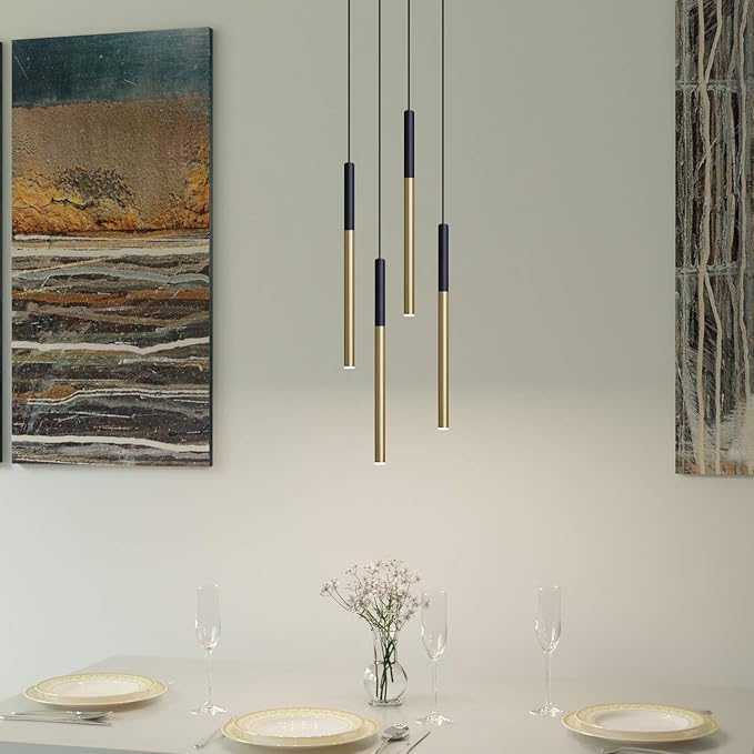 ALTAIR 4 Mini Pendant Lighting Black-Brass - Image 8
