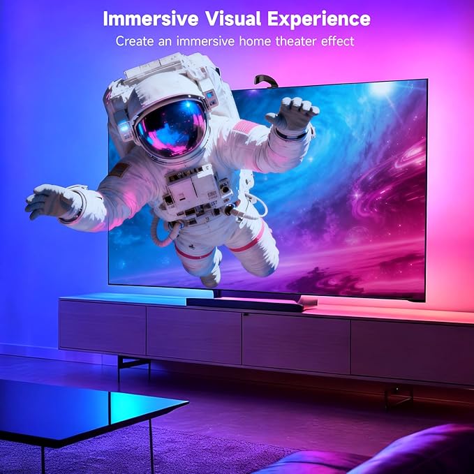 FFJ TV Lights That Change with TV, 21.3ft RGB Immersive LED Strip Backlight - Image 7
