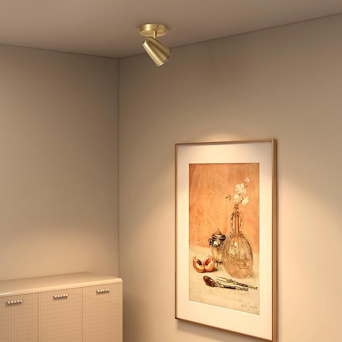 Aisilan Gold LED Ceiling Spotlight, Adjustable GU10 Surface Mount Light - Image 4