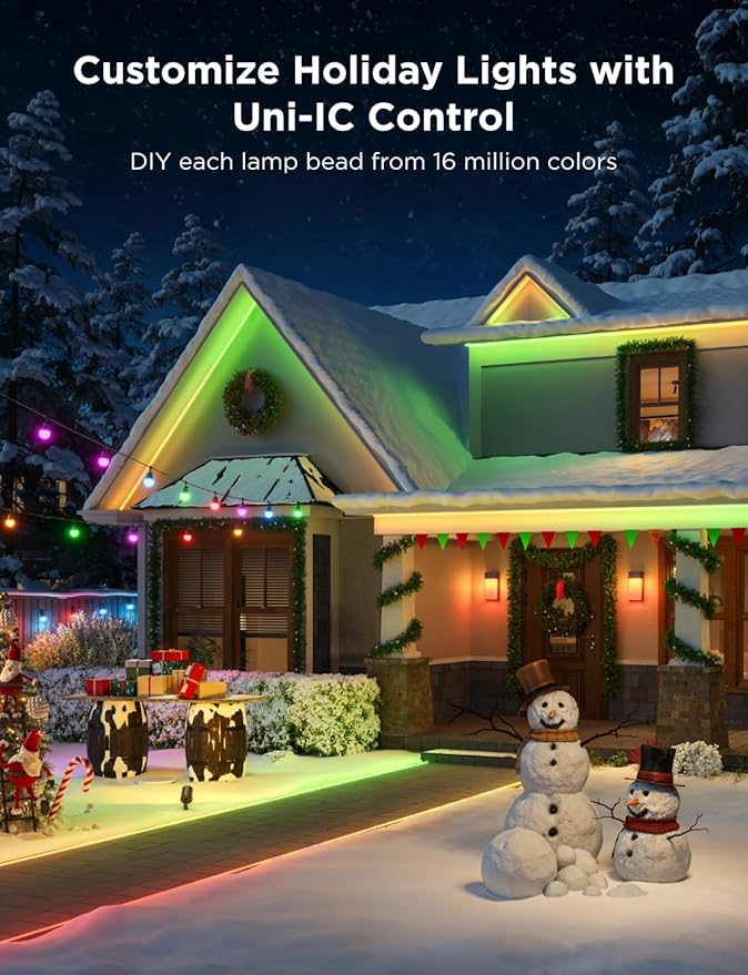 Govee Smart Outdoor String Lights 2, 96ft RGBIC Outdoor Lights - Image 3