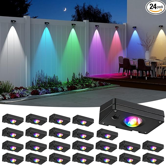 Solar LED Wall Light, RGB Color Changing Spotlight by ZSYIQIXI