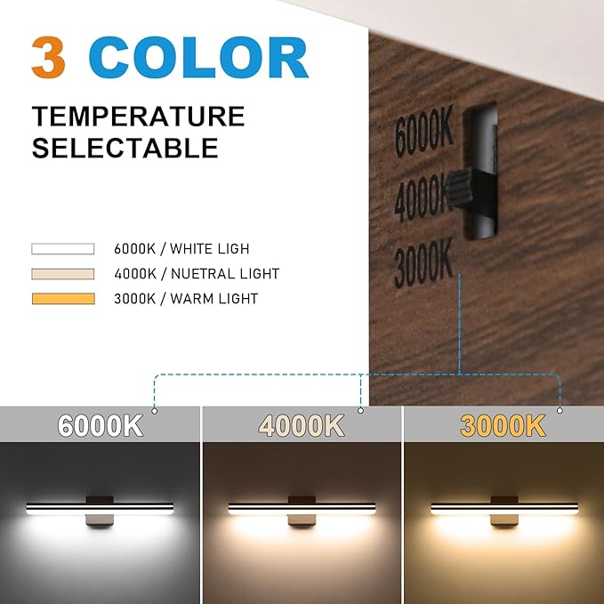 SineRise LED Modern Bathroom Vanity Light Fixtures - Image 2