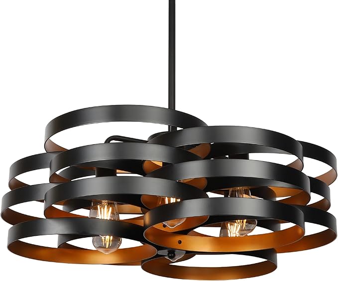 6-Light Modern Farmhouse Chandeliers by CNRATYE