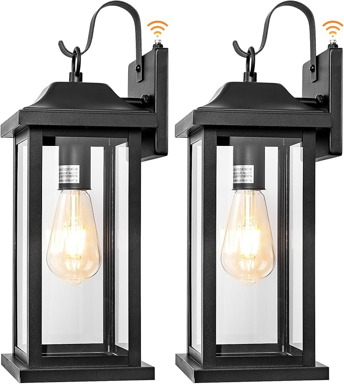 2-Pack Dusk to Dawn Large Outdoor Wall Lights 17 Inch, Exterior Light Fixtures - Image 9