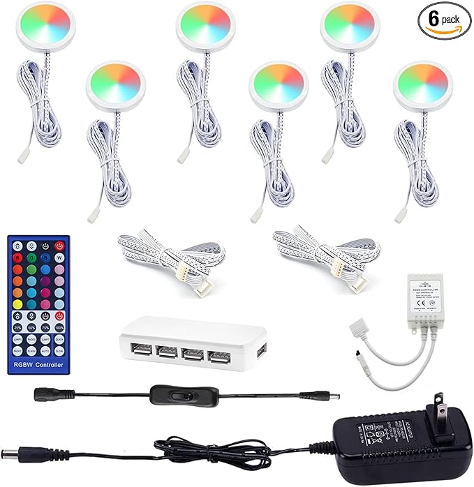 AIBOO Color Changing Christmas Xmas Decor Under Cabinet LED Lighting IR Remote by AIBOO