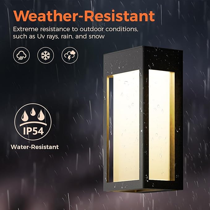 Solar Yard 4-Pack Outdoor Wall Lights, Light Fixture, LED Exterior Lighting - Image 7