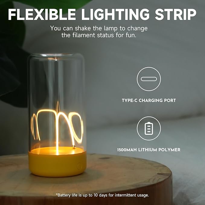AUGE LIGHT Mini Minimalist Table Lamp Cordless Lamp Rechargeable Table Lamp - Image 2