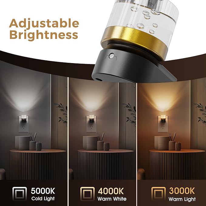 L LOHAS LED Night Lights Plug into Wall, 2 Pack 3000K/4000k/5000K Adjustable - Image 5
