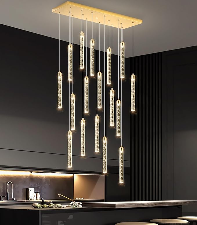 Rectangular Chandeliers 17-Lights Long Light - Image 4