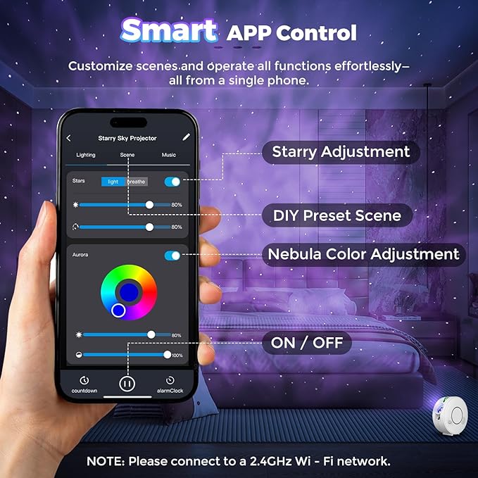 Smart Star Light Projector, Galaxy Projector - Image 3