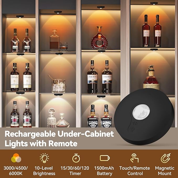 Yiliaw Rechargeable Puck Lights - Image 2