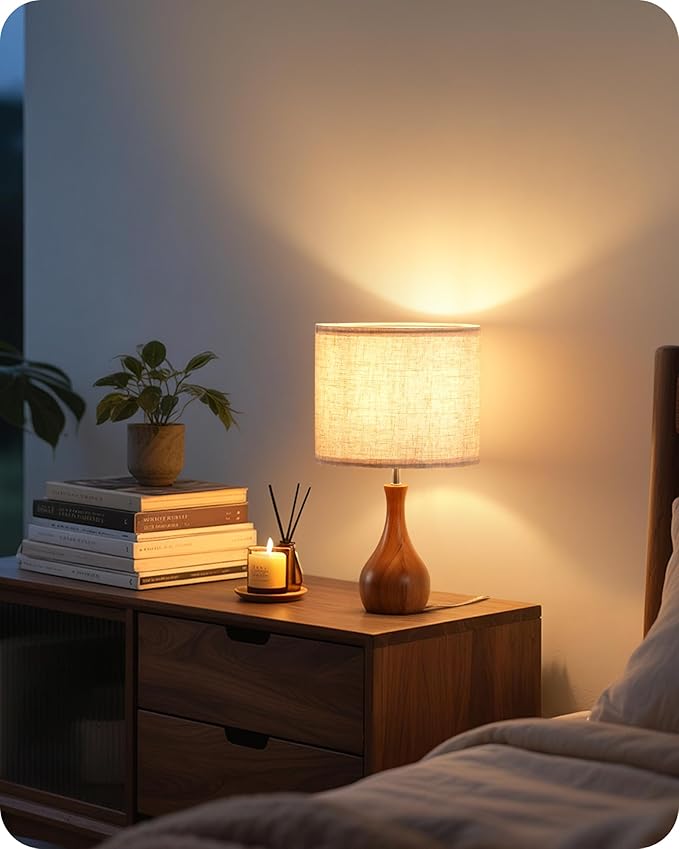 Small Table Lamp, 14.2" Cute Little Desk Lamp - Image 8
