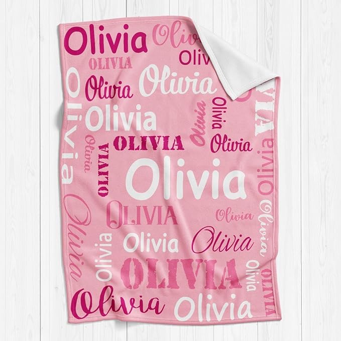 Gudina Custom Blanket with Name, Customized Name Blanket - Image 2