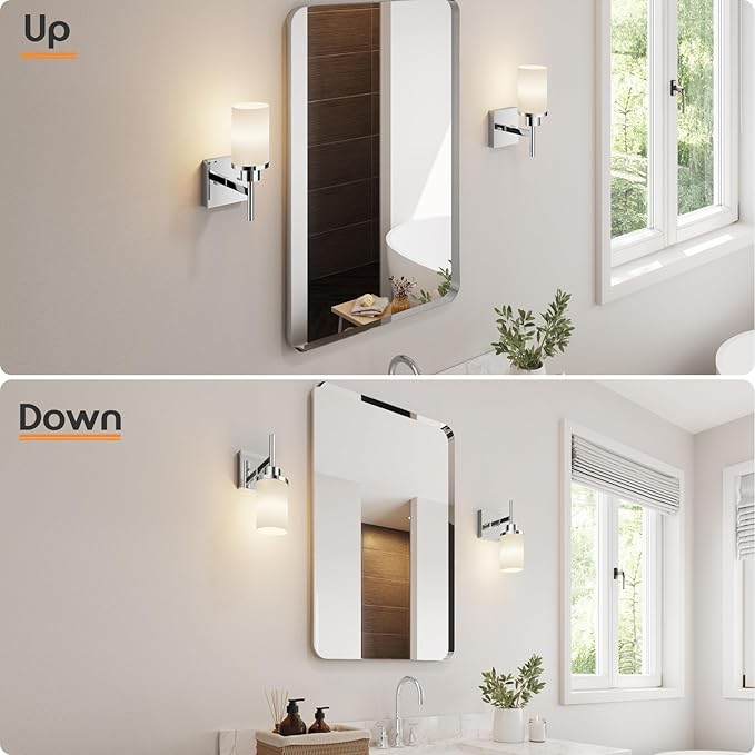 Vanity Lights Polished Chrome Bathroom Light Fixtures - Image 5