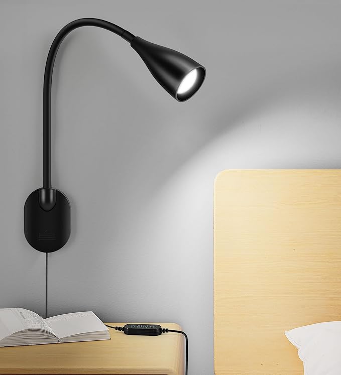 Wall-Mounted LED Bedside Reading Light - Image 2