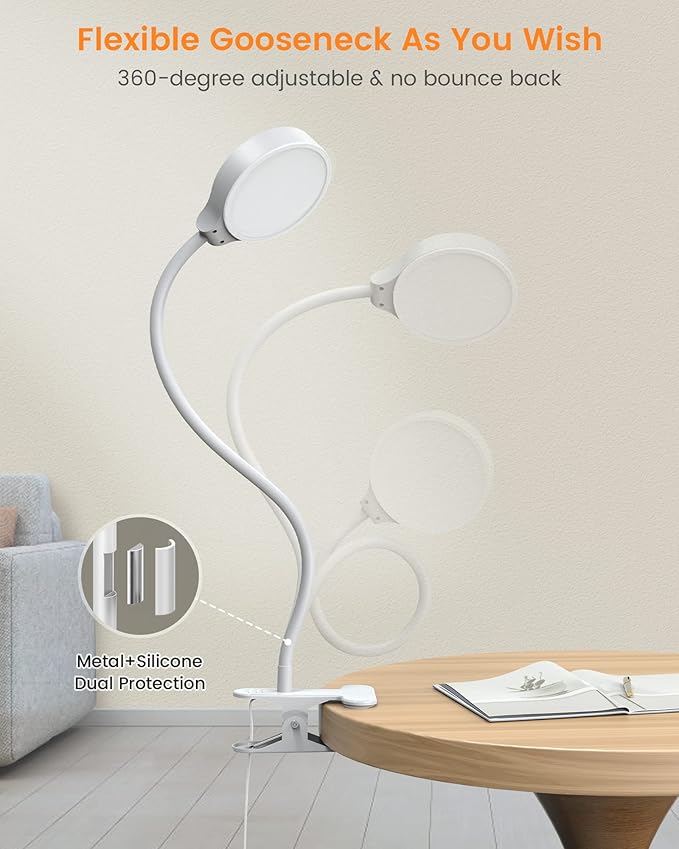 Glocusent 5W 36 LED Reading Clip on Light - Image 4