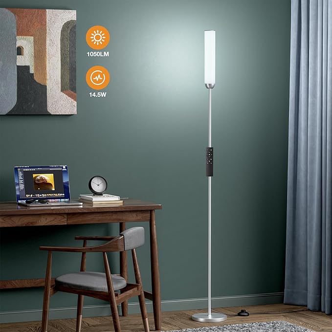 Ambimall LED Floor Lamp with Remote Control, Foot Switch - Image 7
