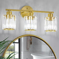 Crystal Bathroom Light Fixtures, Bathroom Lighting Fixtures Over Mirror by Kvhiiw
