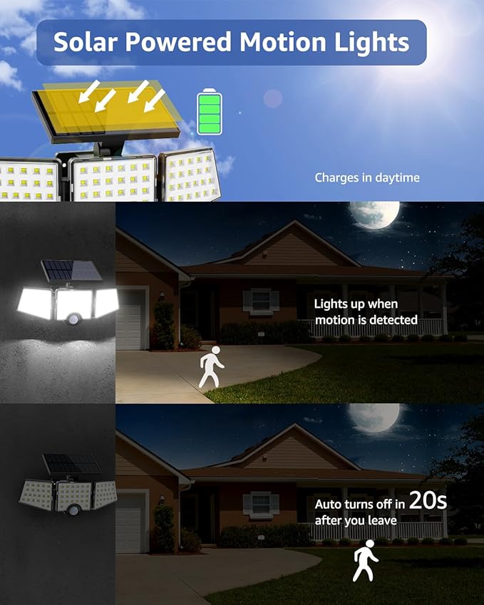 LE Solar Lights for Outside, Solar Lights Outdoor - Image 2