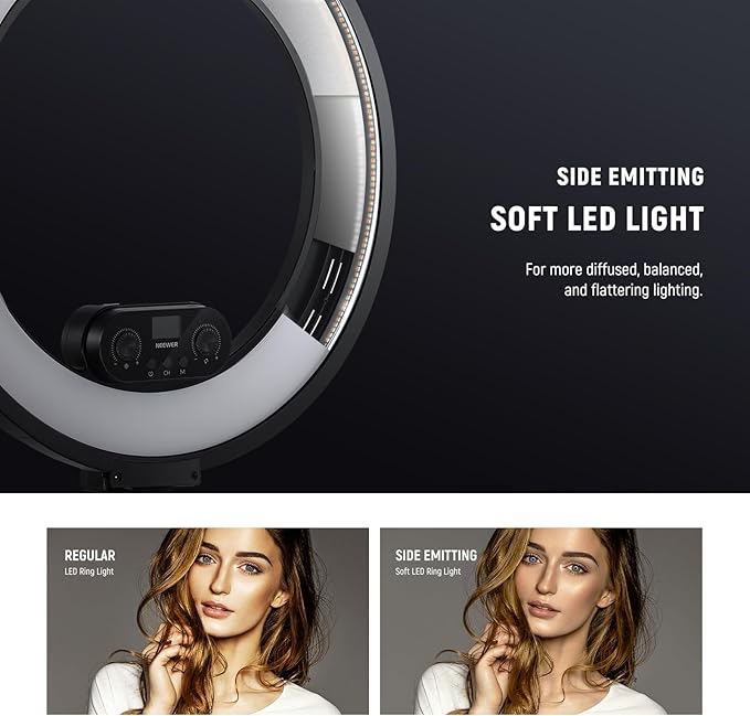 NEEWER 18 Inch Edge Lit Ring Light - Image 2