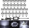 Low Voltage LED Deck Light Kit Stainless Steel Waterproof Recessed Wood Decking by QACALEDOutdoorRecessedDeckLightingKits