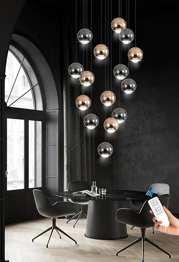 Chandeliers for Dining Room Flush Mount Dimmable Round Ceiling Light for Living - Image 8