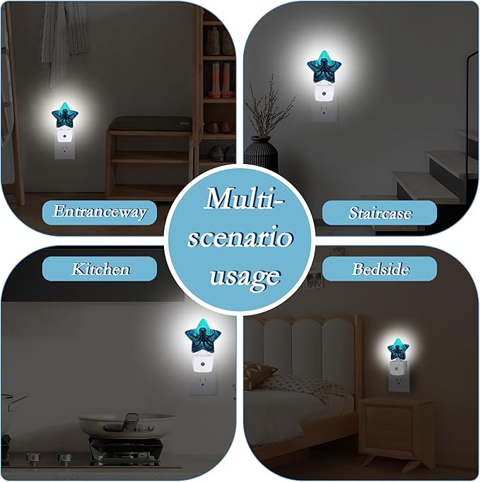 Deep-Sea Octopus Night Light, Plug Into Wall Decor Nightlights - Image 7