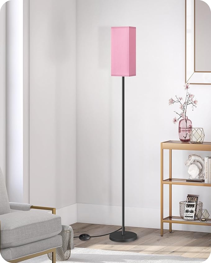Floor Lamp, Pole with Foot Switch, Modern Standing Lamp Shade, Minimalist - Image 9