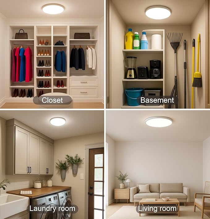 Flush Mount Ceiling Light Fixture Wired Dimmable, 13 Inch 24W, 5 CCT - Image 7