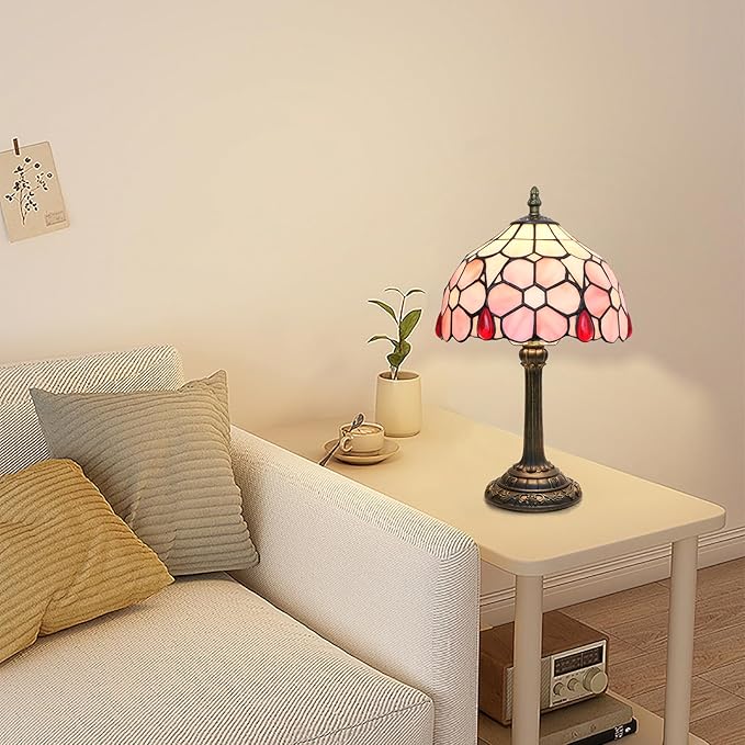 Tiffany Lamp Stained Glass lamp Small Bedside Table Lamps - Image 6