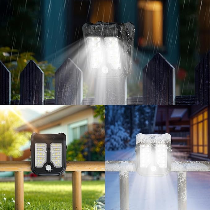 Tryme Small Solar Lights for Chain Link Fence Outdoor Motion Sensor Clip on - Image 4