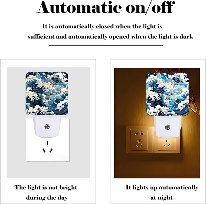 Movement of Waves Night Light, Plug-in Night Lights - Image 3
