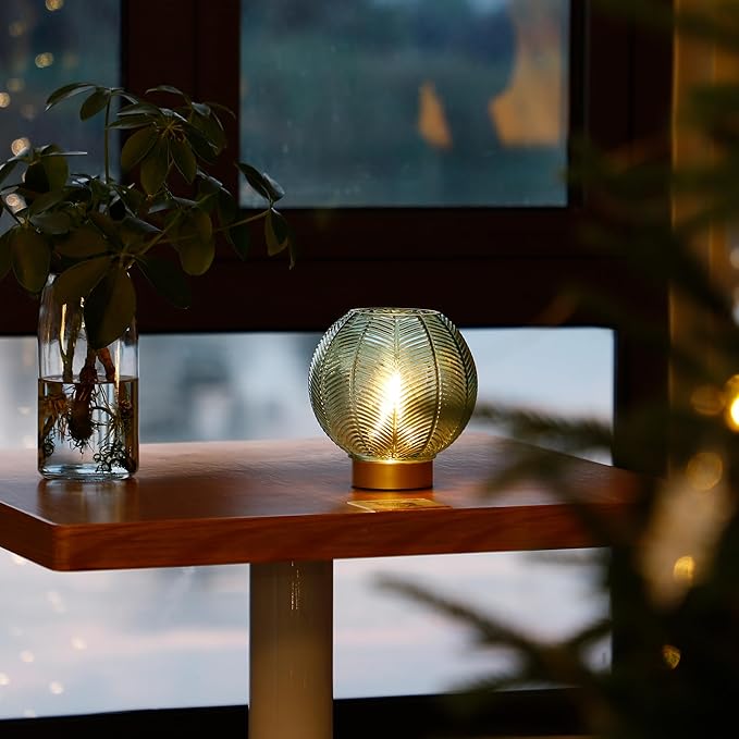 Battery Powered Lamp with Timer, Cordless Battery Operated Table Lamp with LED - Image 2