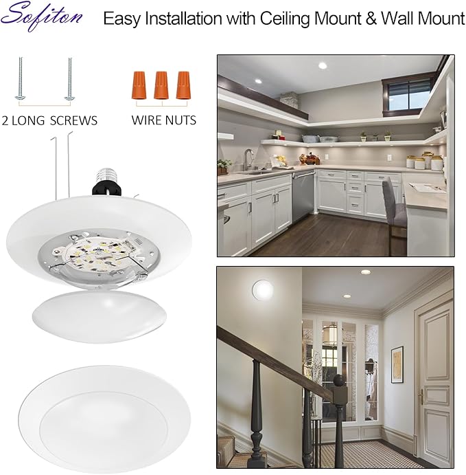 18-Pack 6 Inch Disk Lights, 2700K-5000K Adjustable, CRI 90+, Dimmable 10%-100% - Image 5