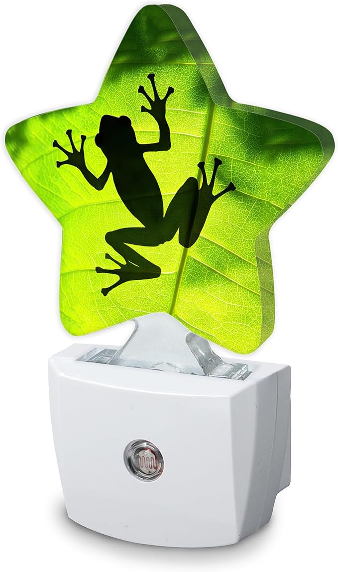 Frog Plug-in Night Light with Dusk-to-Dawn Sensor by SKYDAWNY
